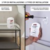Mini allarme con rilevatore di presenza e due telecomandi. Bianco
