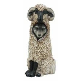 Ebros Dupers Collection Wolf in Sheep Clothing Statue 5.75" Tall Sheep Figurine
