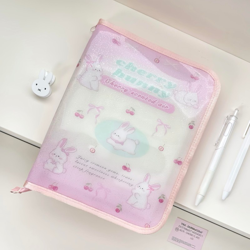 GOSYOBS Sealing Notebook, Storage Binder, Transparent, A5 (20 Refills +