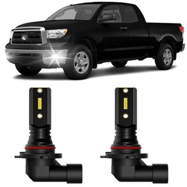 XFLHEHD Tundra LED Fog Lights Fits for 2000-2013 Toyota Tundra Fog Light Bulbs Replacement Kit, 6500K Cool White, Plug and Play, Pack of 2