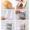 MOUMOUTEN Household Wall-Mounted Stainless Steel Toothbrush Holder - Modern Bathroom