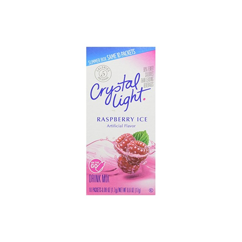 Crystal Light Sugar-Free Raspberry Ice On-The-Go Powdered Drink Mix 1