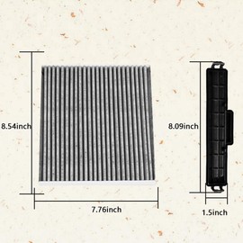 68406048AA 68052292AA Air Conditioning Filter Cabin Air Filter & Filter Access Door Compatible with Chrysler Dodge Vehicle 200, Ram 1500 2500 3500 2011-2019 Replaces 68318365AA 5058693AA