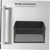 Mikinona Magnetic Fridge Side Organizer Compact Storage Basket for Kitchen