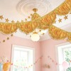 BLMHTWO Gold Scalloped Layered Fringe Banner Tassel Garland Party Decor