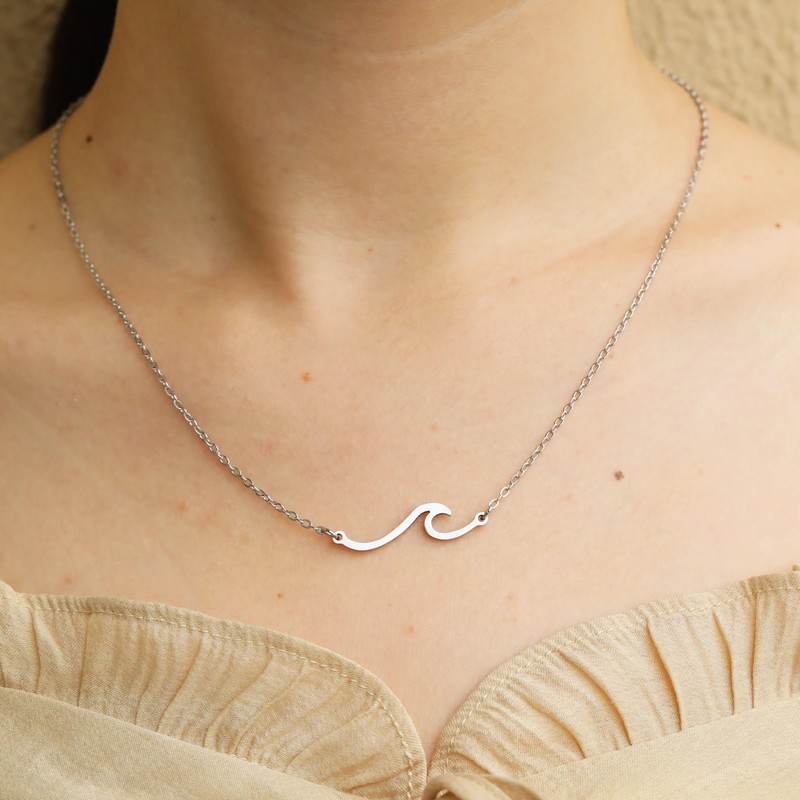RZKING Niece Gifts From Auntie, Wave Necklace Gifts For Women