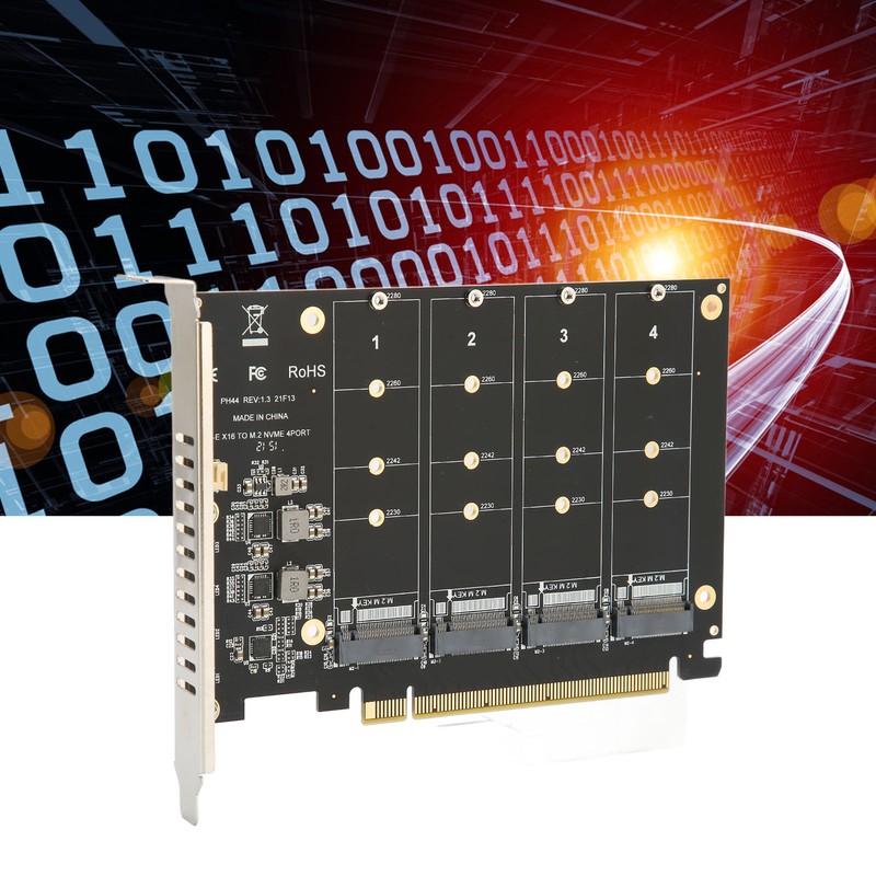 M.2 PCIE Adapter NVMe M.2 to PCIe 4.0 X16 Protocol