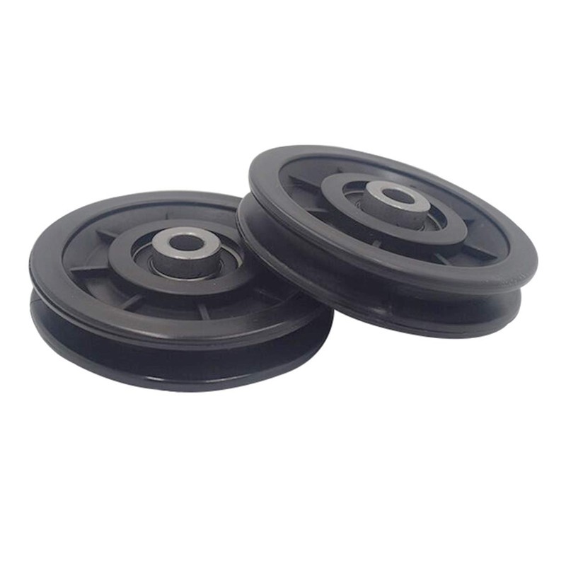 LFJ 90mm/3.5" Nylon Bearing Pulley Wheel Replacement for Gym Equipment