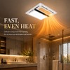 Bathroom Exhaust Fan with 1800W Heater and Light, 140 CFM