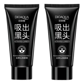 Kit 2 Mascarillas Bioaqua Puntos Negros Nariz Frente Barba