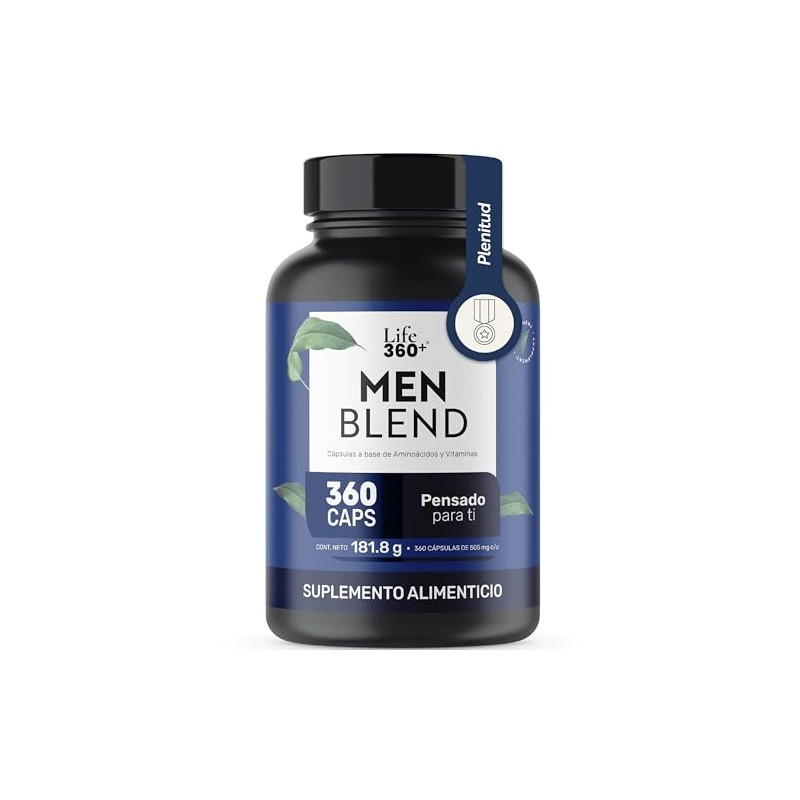 LIFE 360+ Men Blend Multivitaminico para Hombre | 360 cápsulas