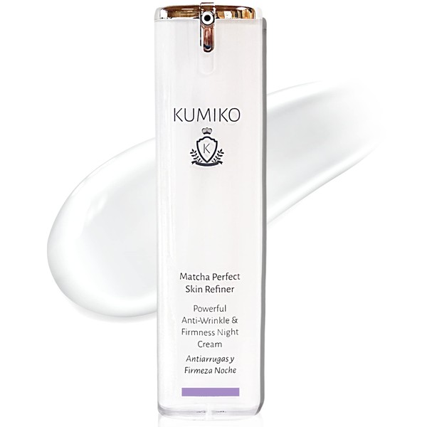 KUMIKO Matcha Perfect Skin Refiner- Anti-Aging - Moisturizing Night Cream with Matcha Tea Extract, Retinol, Hyaluronic Acid - Anti-Wrinkle & Firmness Effect - Cruelty Free & Vegan - Clean Beauty - 5.92 oz
