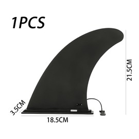 1 Piece Surfboard Fin Clip, Inflatable Paddle Board Adapter, Paddle Board Accessories, Removable Universal Tail Fin, Quick Release Clip, Adjustable Replacement Paddle Shaft (Black)