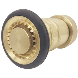 SpringSpray 1" NH/NST Fire Hose Nozzle Brass Fire Equipment Heavy Duty Industrial Jet Fog Spray Nozzle