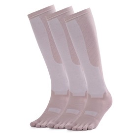 YABAIKE Toe Socks Compression Socks for Women & Men Knee High Stockings Graduated Support for Running,Nurses,Flight