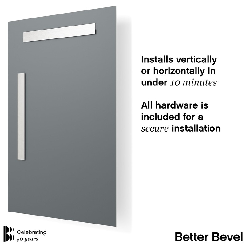 Better Bevel Frameless Rectangle Mirror | 30" x 36" Bathroom