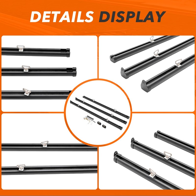 Jeep Gladiator Tie Rails - Heavy Duty Trail Rail Cargo