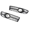 1 Pair Front Fog Lamp Grille Bezel 8E0807681F Glossy Black