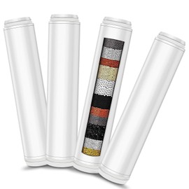 KUETERYUN Shower Filter,Compatible with PWERAN/Fitespot Shower Filterfor Hard Water Filter Chlorine -4 Pack 18 Stage Replacement Filters