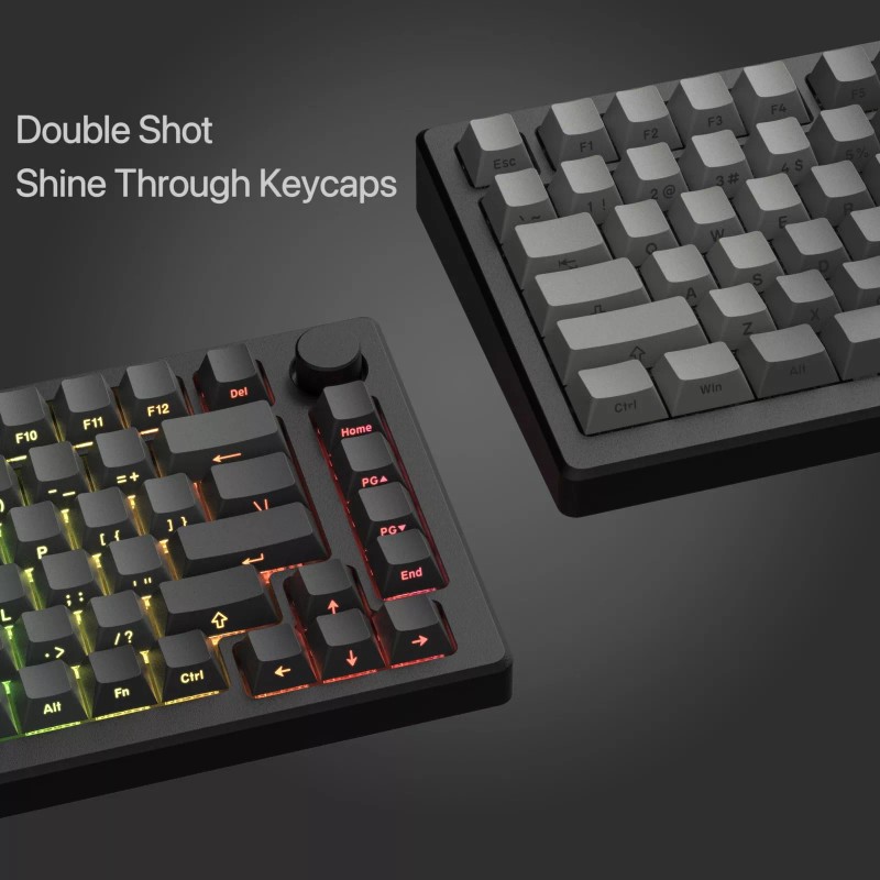 dagaladoo Shine Through - PBT keycapsSide printed keyboard keycaps 75