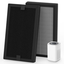 Harebery C350-RF Replacement Filters - Compatible with Storebary C350 Purifier, 3-Stage Filtration System with Pre-Filter, HEPA-Type and Activated Carbon, 2 Pack