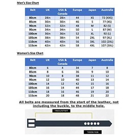 BRADLEY CROMPTON Men's Full Genuine Leather Grain Leasure Leisure Formal Belt, White