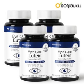 Ronniewell Roniwell Eye Care Lutein 500mg 90 capsules x 4 packs (12-month supply) / 로니웰 아이케어 루테인 500mg 90캡슐 x 4개 12개월분