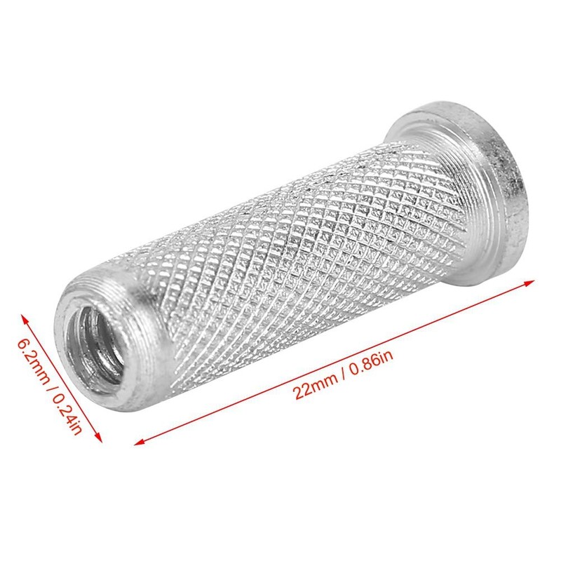 Zerone 12pcs Archery Base Aluminum Inserts,Standard 6.2mm/0.24in Aluminum Carbon Arrow
