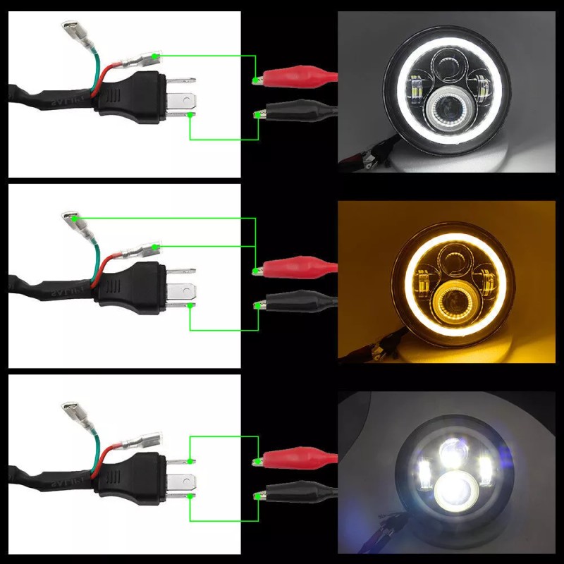 For Kenworth T2000 Truck 7" inch Round LED Headlights +