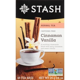 Stash Tea Premium Caffeine Free Herbal Tea, Cinnamon Vanilla, 18 Count