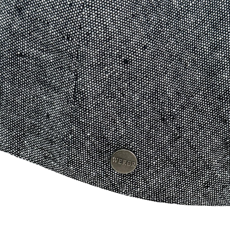 WEROR WEROR-418.1 Men's Flat Cap Peaked Cap (60, Grey)