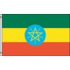 NYLON (NOT Polyester) Ethiopia Star, 3'x5' NYLON 210D-S Flag
