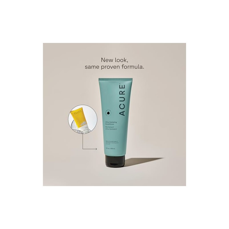Acure | Shampoo y Acondicionador Ultra Hidratante para Cabello Seco