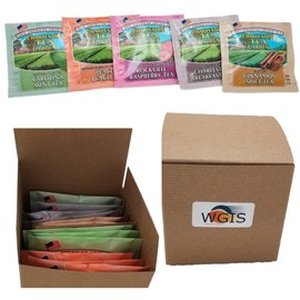 Tea Sampler Gift Set Featuring Charleston Tea Plantation Black Tea Bags - WGIS Gift Box Set #3 With Bonus Flavor Bag