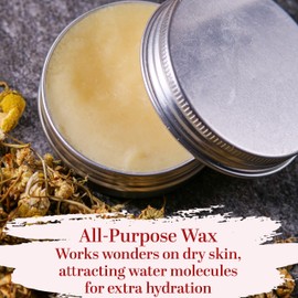 Better Shea Butter Beeswax for Candle Making | Raw Beeswax for Skin and Hair Care, Food Grade | Use for Lotion Making and Lip Balms | 1 lb Bar of 100% Pure Bees Wax