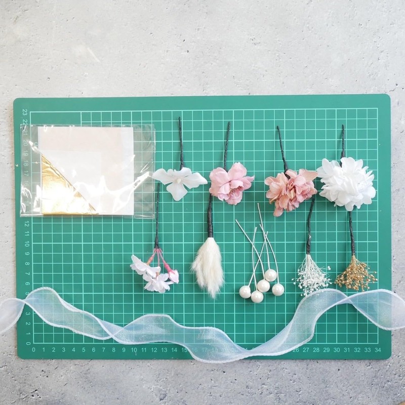 Lomeri O10 Organza Ribbon Hair Ornament (3 Colors) (White)