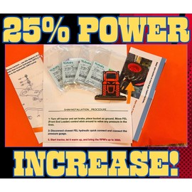 Deluxe Adjustment Shims (4X) Kit Kubota Compatible Boost Hydraulic Pressure JailBreakYourTractor L, LX +25% Power