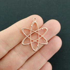 Unbranded 6 Atom Charms Rose Gold Tone 2 Sided - GC083 NEW6