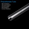 sourcing map Plastic Pipe Rigid Polycarbonate Round Tube Clear 0.4"(10mm)