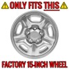15" Chrome Wheel Skin Kit fits Toyota Tacoma 2005-2015 4x2