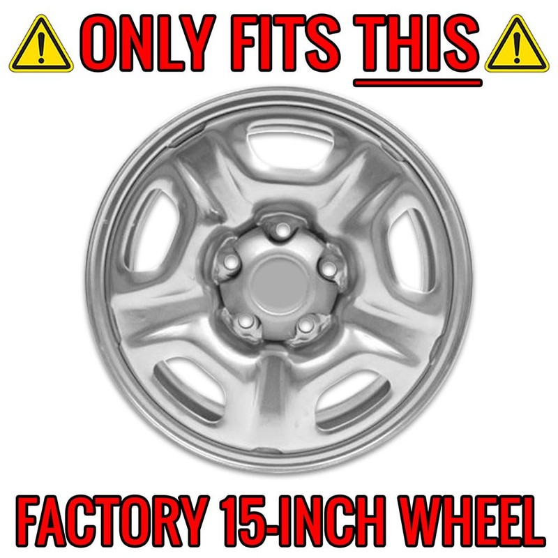 15" Chrome Wheel Skin Kit fits Toyota Tacoma 2005-2015 4x2