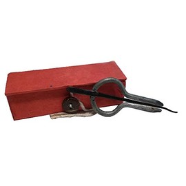 Murchunga 's Harp from Nepal Iron with Storage Box Mouth Instrument Body and Tongue Made of Iron (Patinated) Music Sound Percussion World Music