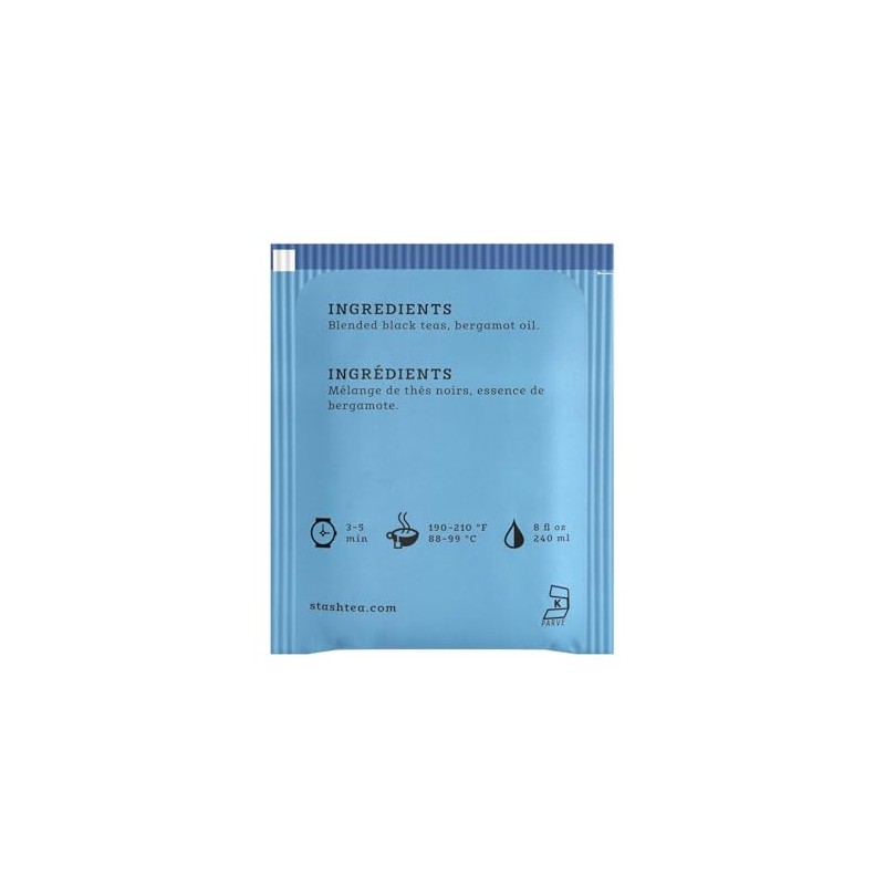 Stash Double Bergamot Earl Grey Black Tea, Tea bags, 18