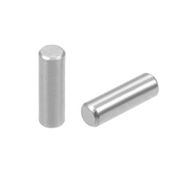 TOP-VIGOR 20Pcs 5mm x 16mm Dowel Pins Shelf Support Pegs, 304 Stainless Steel Cylindrical Shelf Support Pin Fasten Elements Silver Tone