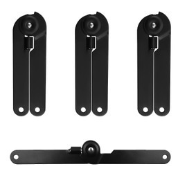 Savagrow 4pcs 180 Degree Rotatable Support Hinges Black 9" Folding Lid Support Hinges