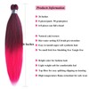 UPruyo Pink Ombre Braiding Hair Pre Stretched Kanekalo Mixed 1b