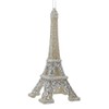 Light Gold and Silver Eiffel Tower Ornaments, 2 Assorted