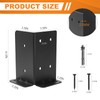 4‘’X4‘’ Post Anchor Base 4 Set,Adjustable Post Base Brackets for