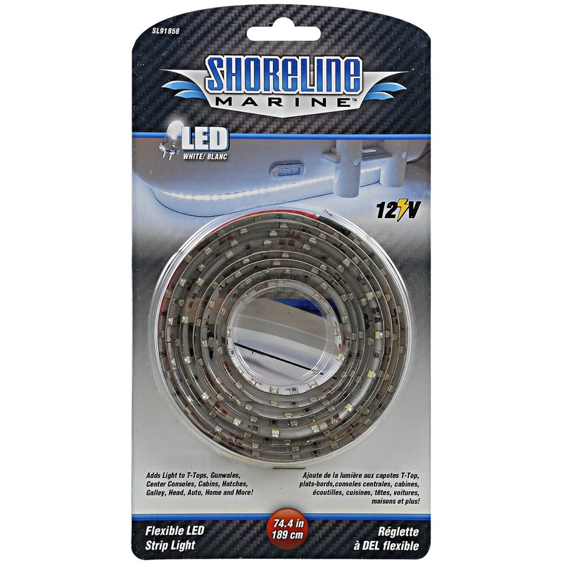 12 Volt LED Flexible Strip Light - White