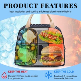 Xumann Adult Lunch Bag for Women, Insulated Leakproof Womens Lunch Bag for Work